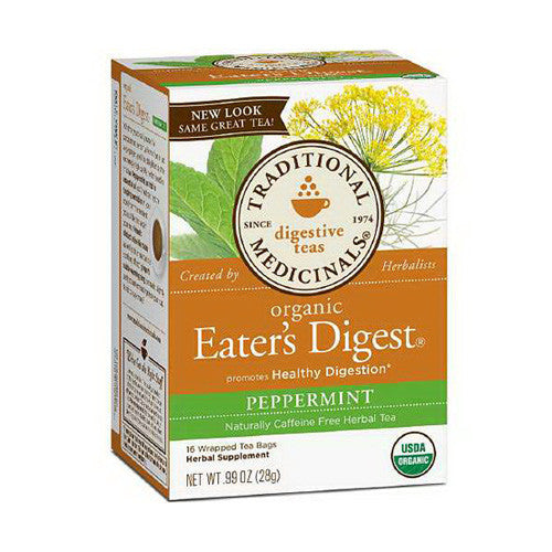Traditional Medicinals Organic Eaters Digest Herbal Tea, Peppermint - 16 Ea